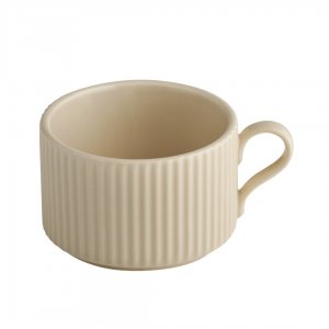APS Šálek THE GRID, porcelán, béžová pr. 9 cm, v. 6 cm, 200 ml
