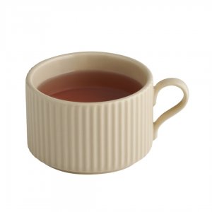 APS Šálek THE GRID, porcelán, béžová pr. 9 cm, v. 6 cm, 200 ml