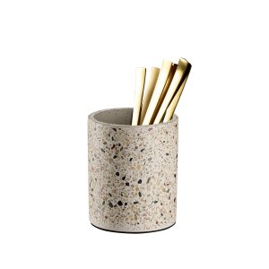 APS zásobník na příbory, TERRAZZO, beton, terrazzo pr. 11 cm, v. 13,5 cm