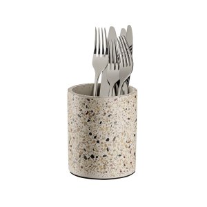 APS zásobník na příbory, TERRAZZO, beton, terrazzo pr. 11 cm, v. 13,5 cm