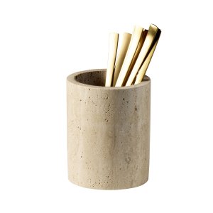 APS zásobník na příbory, TRAVERTINE, pr. 11 cm, v. 13,5 cm