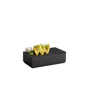 APS box GN 1/3 VALO, dubové dřevo, černá, 32,5 x 17,6 cm, v. 8,5 cm