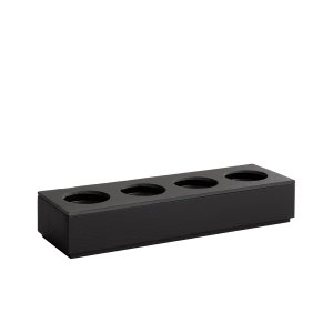 APS box GN 2/4 VALO, dubové dřevo, černá, 53 x 16,2 cm, v. 8,5 cm
