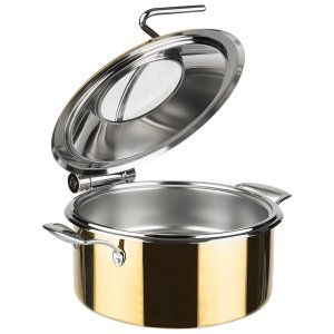 APS chafing dish ORBIT pr.30,5 cm, v. 17,5 cm, 4 l, zlatá