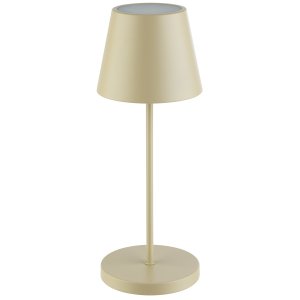 APS lampa stolní MERLE, kov, písková, pr. 11 cm, v. 30,5 cm