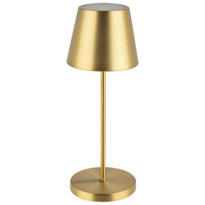 APS lampa stolní MERLE, kov, zlatá, pr. 11 cm, v. 30,5 cm
