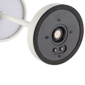APS lampa stolní MERLE MICRO, kov, bílá, pr. 8 cm, v. 20 cm