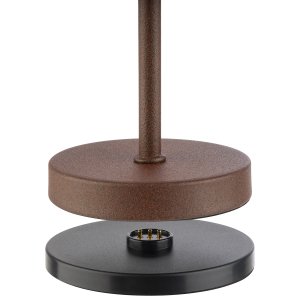 APS lampa stolní MERLE MICRO, kov, hnědá, pr. 8 cm, v. 20 cm