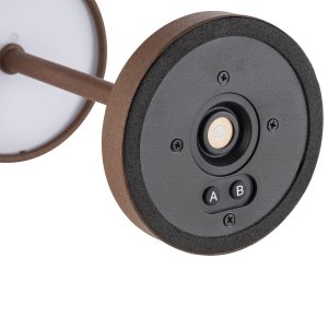 APS lampa stolní MERLE MICRO, kov, hnědá, pr. 8 cm, v. 20 cm