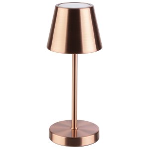 APS lampa stolní MERLE MICRO, kov, měděná, pr. 8 cm, v. 20 cm