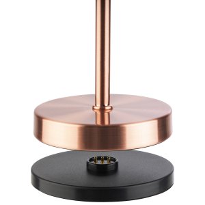 APS lampa stolní MERLE MICRO, kov, měděná, pr. 8 cm, v. 20 cm