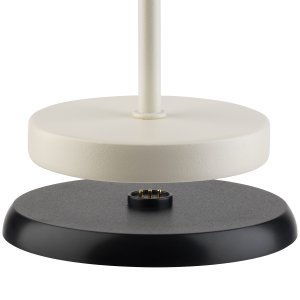 APS lampa stolní MERLE MINI, kov, bílá, pr. 9 cm, v. 25 cm