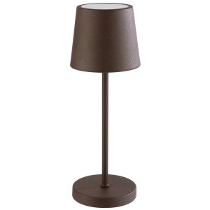 APS lampa stolní MERLE MINI, kov, hnědá, pr. 9 cm, v. 25 cm
