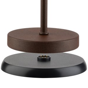 APS lampa stolní MERLE MINI, kov, hnědá, pr. 9 cm, v. 25 cm