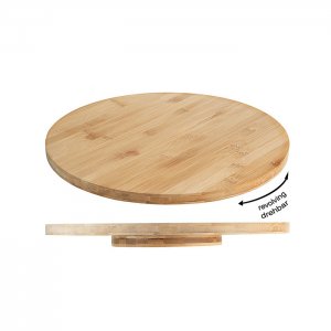 Contacto prkno na sýr, průměr 35cm otočné, bambusové dřevo