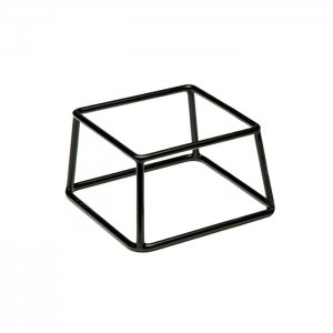 APS Bufetový stojan  MULTI, 18 x 18 cm, v. 10 cm kovový / guma černý