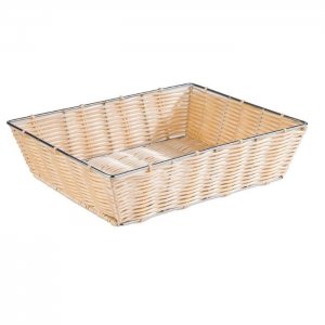 APS košík na pečivo 32,5x26,5 cm v. 8 cm polypropylen přírodní