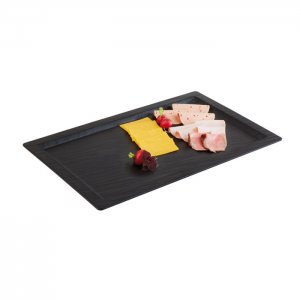 podnos Slate GN 1/1 53x32.5x1.5cm štosovatelný melamin černý APS