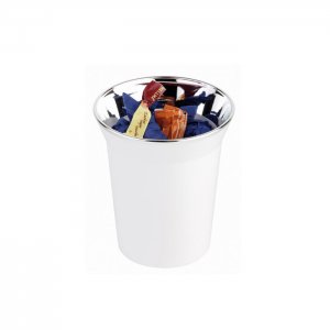 zásobník na příbory/ koš na odpadky stolní 1l plast bílý APS