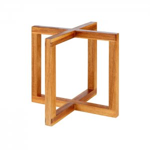 APS stojan bufetový WOOD, dřevo, 20 x 20 cm, v. 17,5 cm