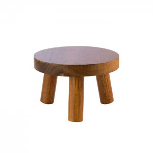 APS stojan bufetový akáciové dřevo, pr. 15 cm, v. 10 cm
