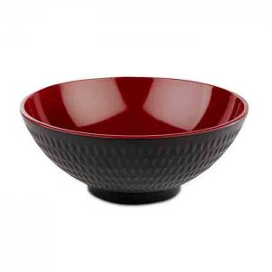 APS miska ASIA PLUS melamin, pr. 20 cm, v. 8 cm, 1,1 l červenočerná