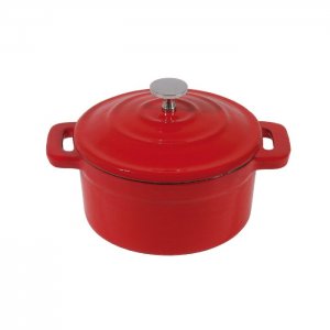 Contacto rendlík litinový servírovací/zapékací pr. 9cm, červený