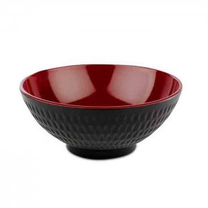 APS miska ASIA PLUS melamin, pr. 16 cm, v. 7 cm, 0,6 l červenočerná