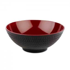 APS miska ASIA PLUS melamin, pr. 24 cm, v. 9,5 cm, 2,2 l červenočerná