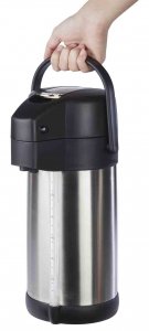 APS termoska Premium 3 l s pumpou, plast nerez, dvojitá stěna