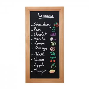 tabule - nástěnná popisovací WOODY s popisovačem, 20x40 cm Securit