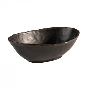 APS miska MARONE, melamin, černá, 27,5 x 19 cm, v. 9 cm