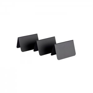 APS stojánek, sada 10 ks, PVC, černá, 10,5 x 6 cm, v. 6,5 cm