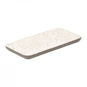 Playground Playground Terrazzo podnos servírovací 18x9 cm světlý