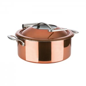APS chafing dish ORBIT pr. 30,5 cm, v. 17,5 cm, 4 l, měď