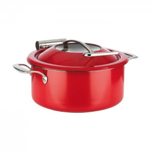 APS chafing dish ORBIT pr. 30,5 cm, v. 17,5 cm, 4 l, červená