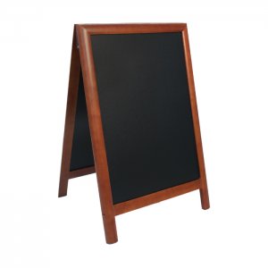 Securit Popisovací tabule nabídková DELUXE DUPLO 85 x 55 cm, barva tmavě hnědá