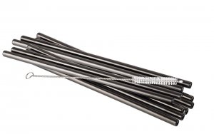 brčka kovová černá 8mm/21,5 cm s kartáčkem 11 dílný set APS