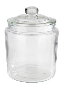 APS dóza s víkem CLASSICO, sklo  pr. 11,5 cm, v. 16 cm
