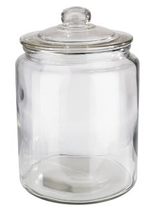 APS dóza s víkem CLASSICO, sklo  pr. 20 cm, v. 30 cm