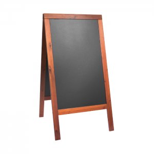 Securit Popisovací nabídková tabule  WOODY SANDWICH 125 x 70 cm, barva mahagon