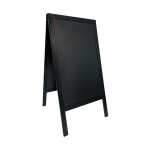 Securit Popisovací tabule nabídková WOODY SANDWICH 125 x 70 cm, barva černá