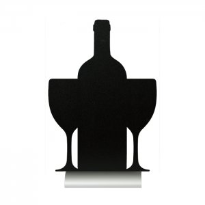 Securit Popisovací stolní tabulka WINE 35 x 33 x 6 cm s popisovačem