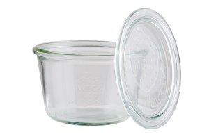 sklenice Weck + víčko 0,37l sada 3 misky + 3 víčka APS