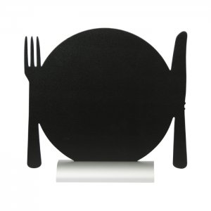 Securit Popisovací stolní tabulka PLATE 24 x 25 x 6 cm s popisovačem