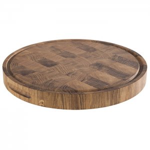 APS Servírovací prkno, průměr 39 cm, výška 4,5 cm, dub
