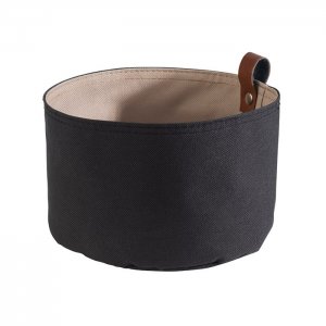 APS košík na pečivo, tetron, béžová, tmavě šedá, pr. 17 cm, v. 11,5 cm
