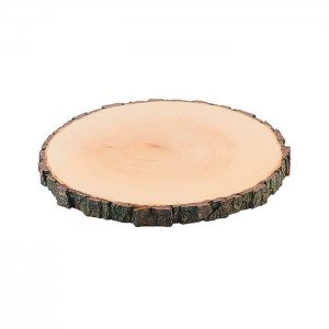 Podnos deska s kůrou přírodní jasan 23-26 cm, v. 2.5 cm Contacto
