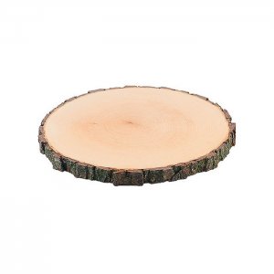 Contacto Podnos deska s kůrou přírodní jasan 27-30 cm,  v. 2.5 cm