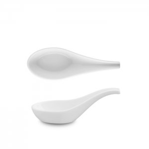 G. Benedikt Fingerfood lžička 12 cm porcelánová, bílá